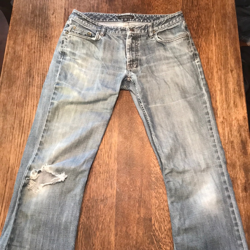 Low-rise boot cut jeans!